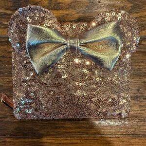 Loungefly Disney Parks Rose Gold Sequin Wallet